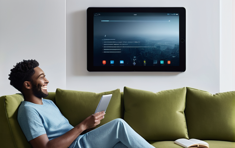 OTT의 미래 경쟁 요인 - **Prompt for Hyper-Personalization:**
"A diverse person in their late 20s, comfortably dressed i...