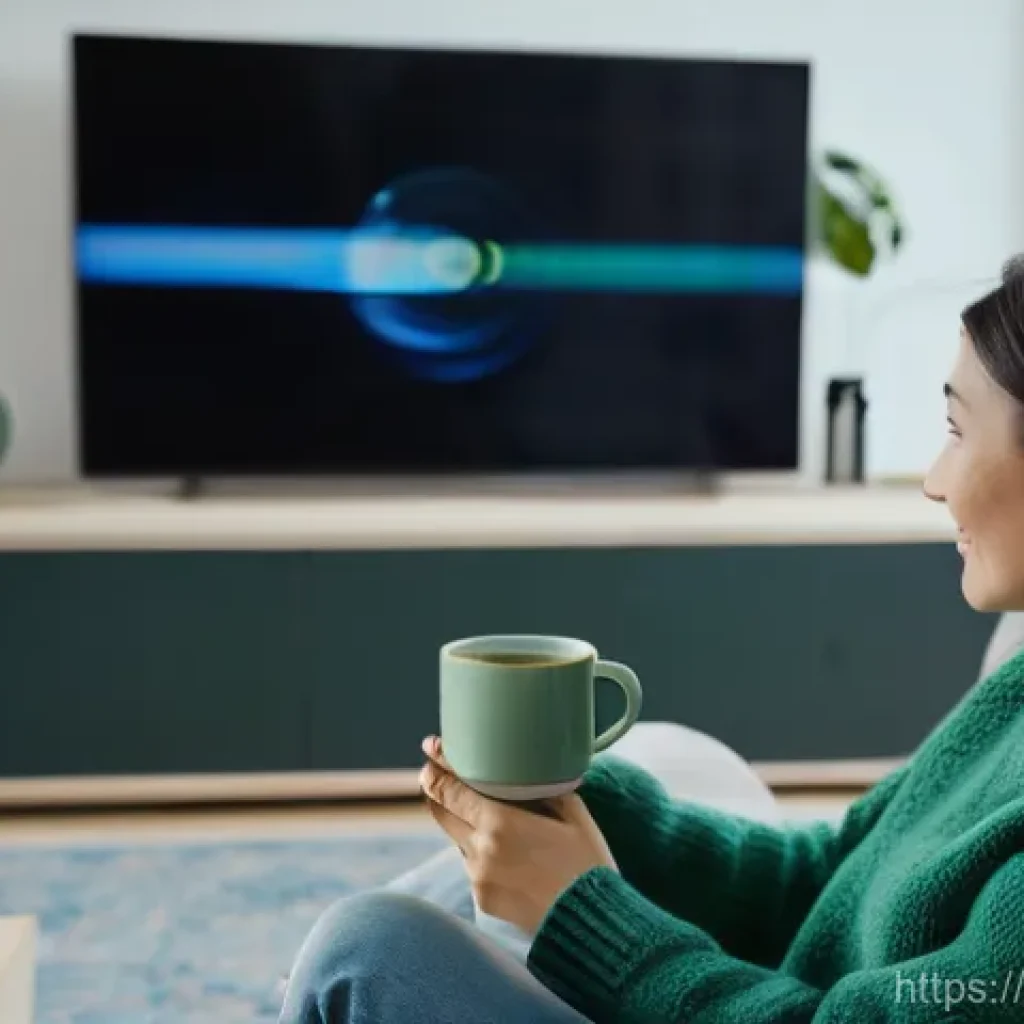 OTT 플랫폼 신규 기능 - **Personalized Content Discovery Experience**
A young woman in her late 20s, with a warm smile a...