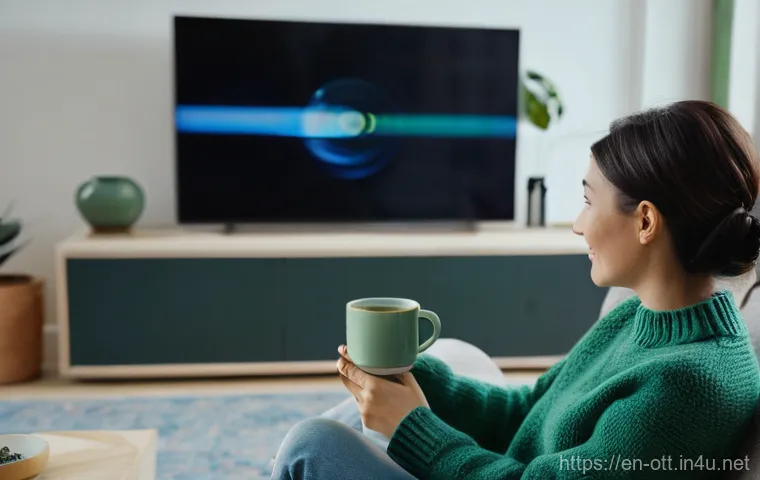 OTT 플랫폼 신규 기능 - **Personalized Content Discovery Experience**
    A young woman in her late 20s, with a warm smile a...